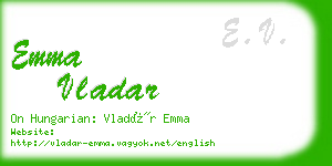 emma vladar business card
